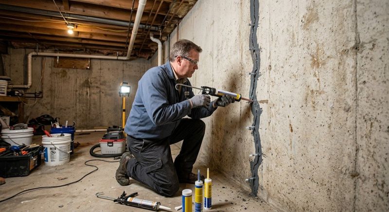 Basement Crack Repair in Baltimore County, MD