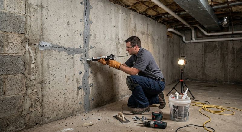 Basement Crack Repair in Baltimore County, MD
