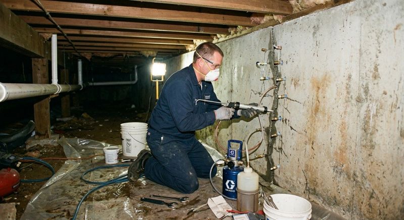 Basement Foundation Repair in Pikesville, MD