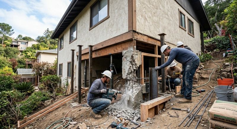 Concrete Foundation Repair in Hydes, MD