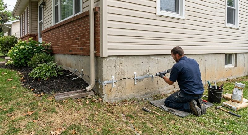 Cracked Foundation Repair in Columbia, MD