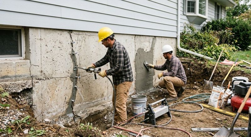 Cracked Foundation Repair in Fallston, MD
