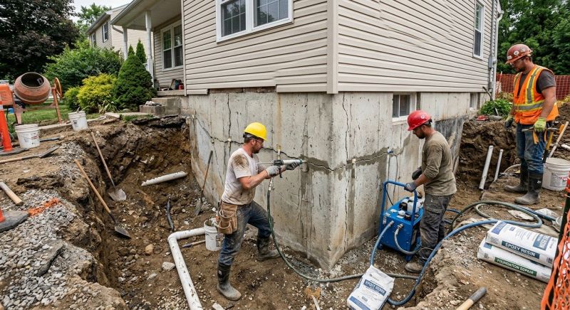 Cracked Foundation Repair in Fallston, MD