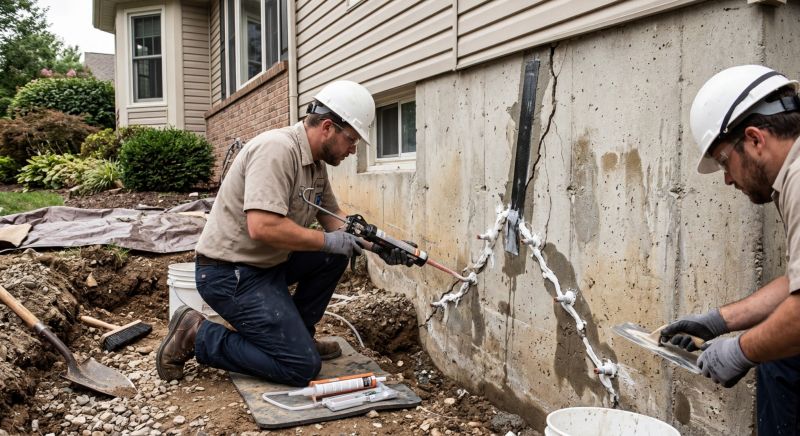 Cracked Foundation Repair in Joppa, MD