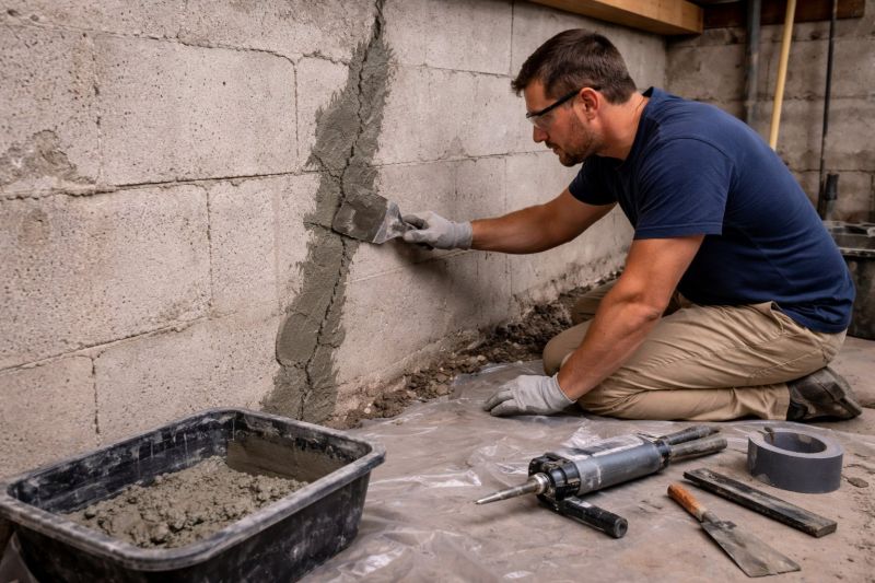 Foundation Crack Repair in Windsor Mill, MD