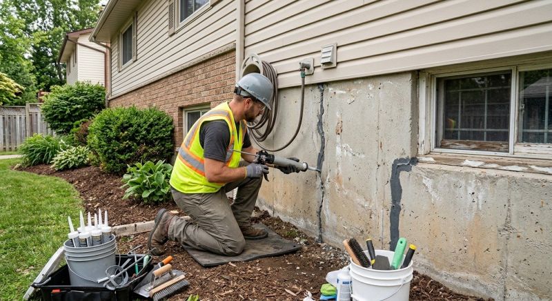 Foundation Crack Sealing in Baltimore County, MD