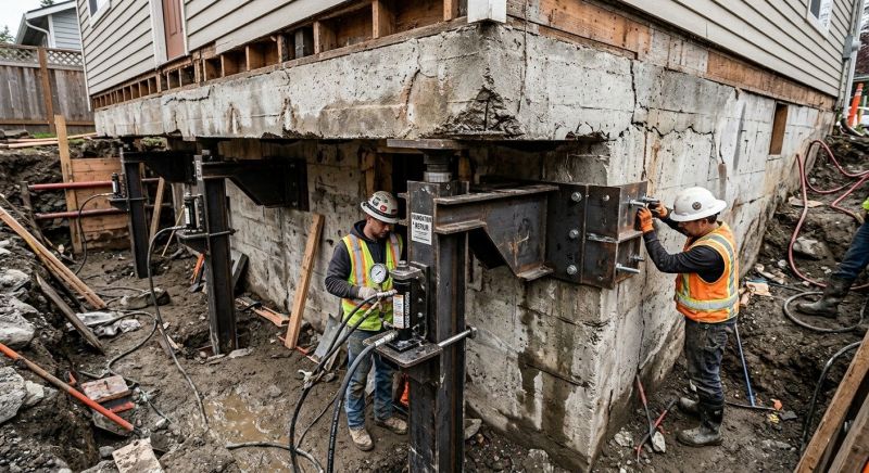 Foundation Lifting in Rock Hall, MD