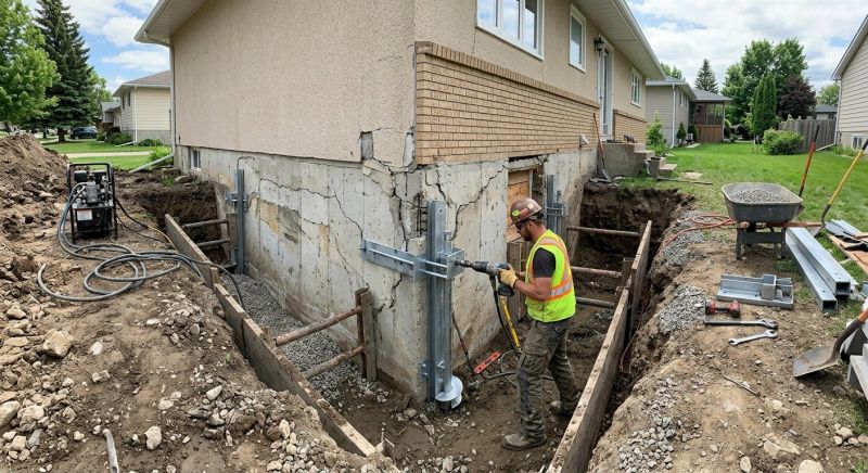 House Foundation Repair in Abingdon, MD