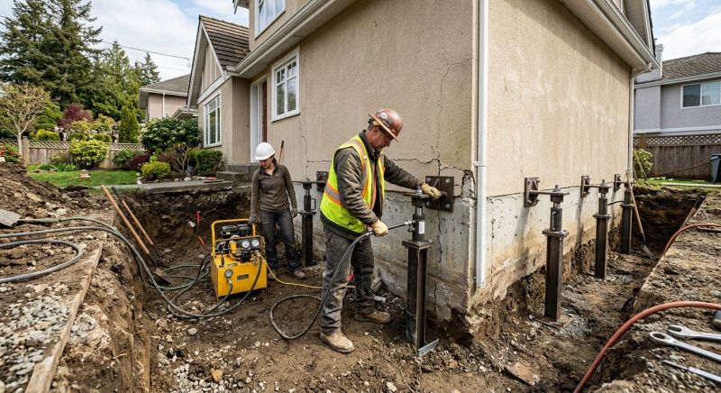 Sinking Foundation Repair in Aberdeen Proving Ground, MD