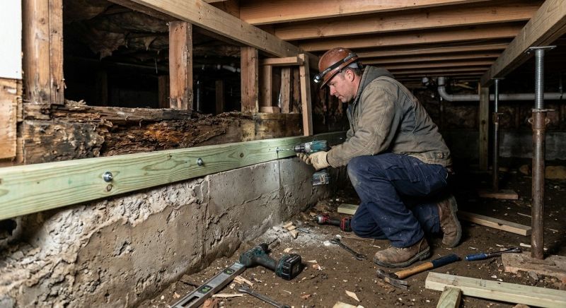 Sinking Foundation Repair in Abingdon, MD