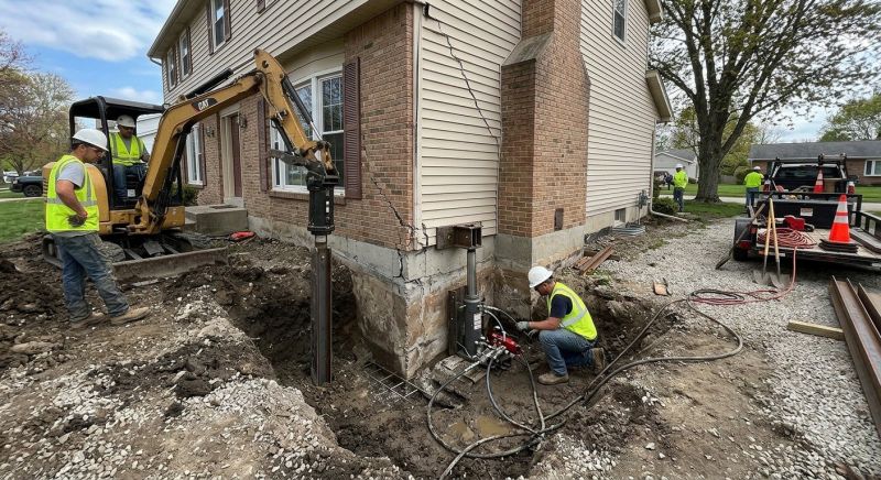 Sinking Foundation Repair in Forest Hill, MD