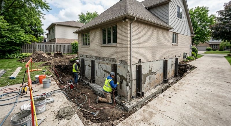 Sinking Foundation Repair in Havre De Grace, MD