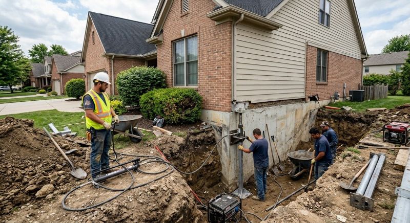 Sinking Foundation Repair in Hydes, MD