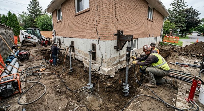 Sinking Foundation Repair in Monkton, MD