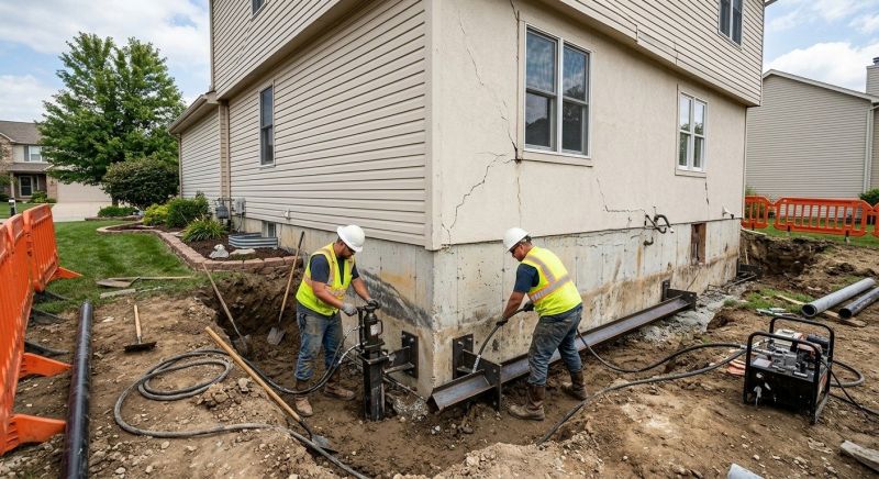 Sinking Foundation Repair in Parkton, MD