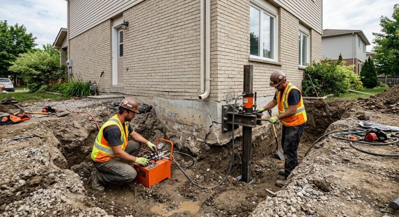 Sinking Foundation Repair in Pikesville, MD