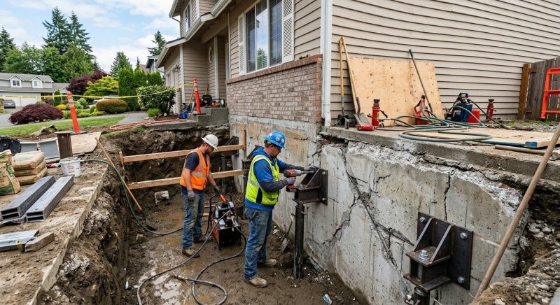 Structural Foundation Repair in Hydes, MD